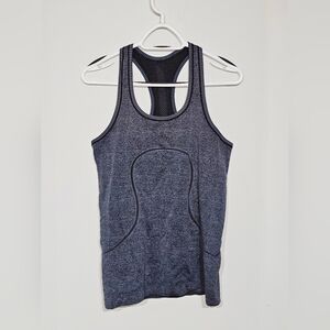 Lululemon Swiftly Tech Running Tank Top - Heathered Midnight Blue Size 6-8